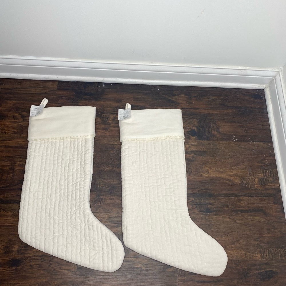 Brand new pottery barn stockings